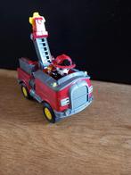 Paw Patrol Marshall met voertuig, Ophalen of Verzenden, Zo goed als nieuw