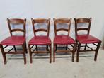 Eetkamerstoelen jaren 70, Ophalen, Gebruikt, Hout, Vier