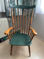 Vintage gemakkelijke stoel gerestyled, Overige kleuren, Ophalen of Verzenden, Zo goed als nieuw, Gerestyled donker groen