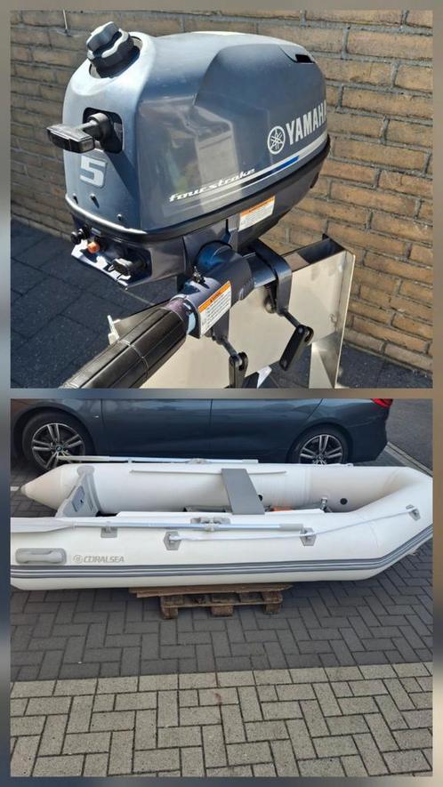 NIEUWE Rubberboot Zodiac buitenboordmotor Yamaha 5 pk 4takt, Watersport en Boten, Rubberboten, Zo goed als nieuw, Yamaha, Airdeck