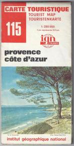 Pl1756 plattegrond provence cote d'azur 1979    5, Gelezen, Frankrijk, Ophalen of Verzenden, Landkaart