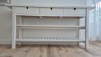 Massief wit houten dressoir of side table., Ophalen, Zo goed als nieuw, 25 tot 50 cm