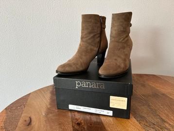 Panara suède enkellaarzen maat 37 luxe leren laarzen bruin beschikbaar voor biedingen