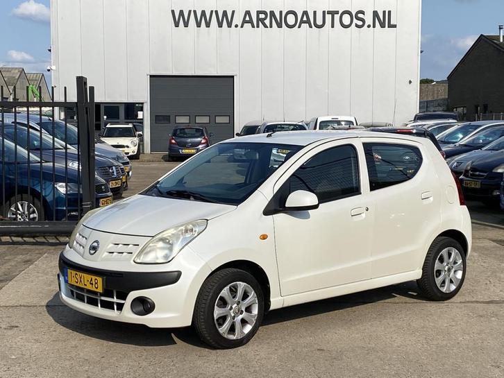 Nissan Pixo 1.0 Acenta 5-DEURS, PARELMOER WIT, APK TOT 01-08, Auto's, Nissan, Bedrijf, Te koop, Pixo, ABS, Airbags, Alarm, Centrale vergrendeling