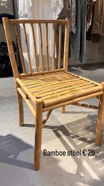 Bamboe stoel, Huis en Inrichting, Stoelen, Ophalen, Gebruikt, Bruin, Eén