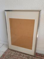 Ikea ribba fotolijst zilverkleurig 50x70 cm, Minder dan 50 cm, Gebruikt, Metaal of Aluminium, Ophalen of Verzenden