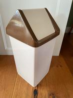 Jaren 70 vintage prullenbak, Ophalen, Kunststof, Zo goed als nieuw, Minder dan 50 cm