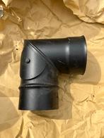 90 graden buis kachelpijp 80 mm staal 2 mm, Ophalen of Verzenden, Zo goed als nieuw, Minder dan 2 meter, 80 mm of meer