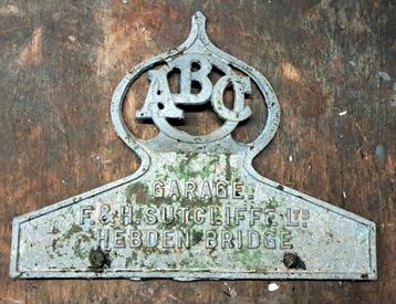 Oud garagebord Garage Sutcliff uit Engeland 1930s beschikbaar voor biedingen