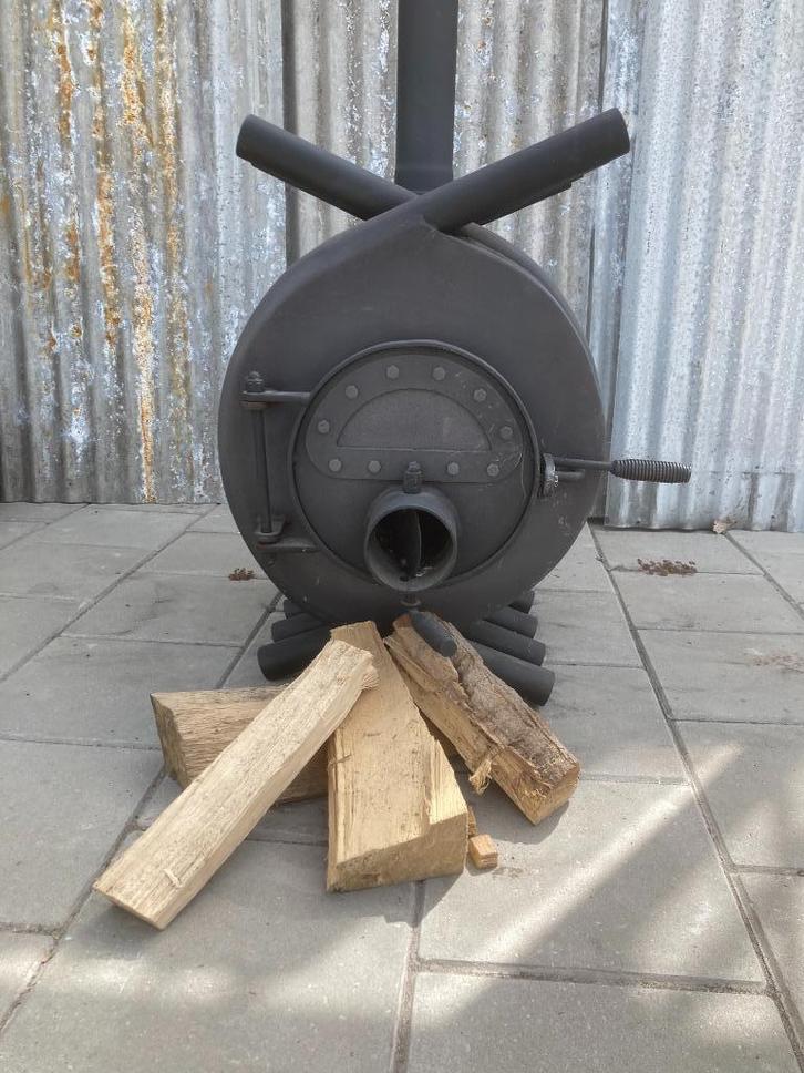 Bullerjan/ Kanuk, Huis en Inrichting, Kachels, Gebruikt, Vrijstaand, Houtkachel, Hout, Ophalen