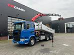 Scania G450 6x2 3 way tipper / HMF 2120 Euro 6 Retarder, Auto's, Automaat, Euro 6, Scania, Blauw