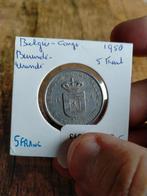 Belgisch Congo 5 Franc 1958, Postzegels en Munten, Munten | Afrika, Verzenden, Overige landen, Losse munt