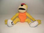 FLAT ERIC BEER VAN LEVIS GROVE BADSTOF GEEL/ORANJE MET ROOMW, Kinderen en Baby's, Speelgoed | Knuffels en Pluche, Ophalen of Verzenden
