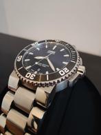 Oris Aquis Date zwart 43,5mm, Staal, Staal, Polshorloge, Zo goed als nieuw