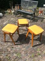 3 Retro vintage krukjes, Ophalen, Gebruikt, Hout