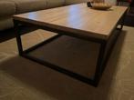Industriële salontafel staal en hout, Gebruikt, 50 tot 100 cm, 150 tot 200 cm, Minder dan 50 cm