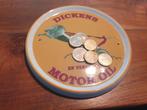 Reclame Dickens Motor Oil 18cm porselein geld schaal België, Verzamelen, Reclamebord, Eu, Eu, Ophalen of Verzenden