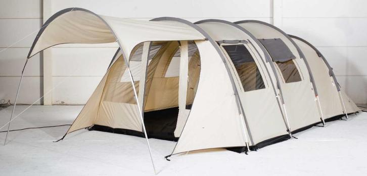 5 pers. Katoenen tent basecamp ambato v deluxe, Caravans en Kamperen, Tenten, tot en met 5, Gebruikt, Ophalen