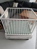 Bopita Box met lade, wielen en matras, Ophalen, Zo goed als nieuw, Lade