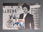 Natasja - Walthery - postzegel op Sabena kaart - met stempel, Ophalen of Verzenden, 1980 tot heden, Ongelopen, Cultuur en Media