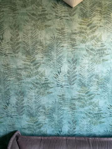 Nieuwe rol behang - Varen motief groen. beschikbaar voor biedingen