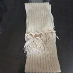 Sjaal Dialle Piane Cashmere (wit), lxb 220x25, Ophalen of Verzenden, Zo goed als nieuw, Maat 46/48 (XL) of groter, Sjaal