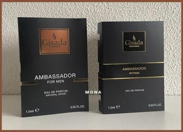 Ambassador for Men set 2 niche parfum samples proefjes beschikbaar voor biedingen