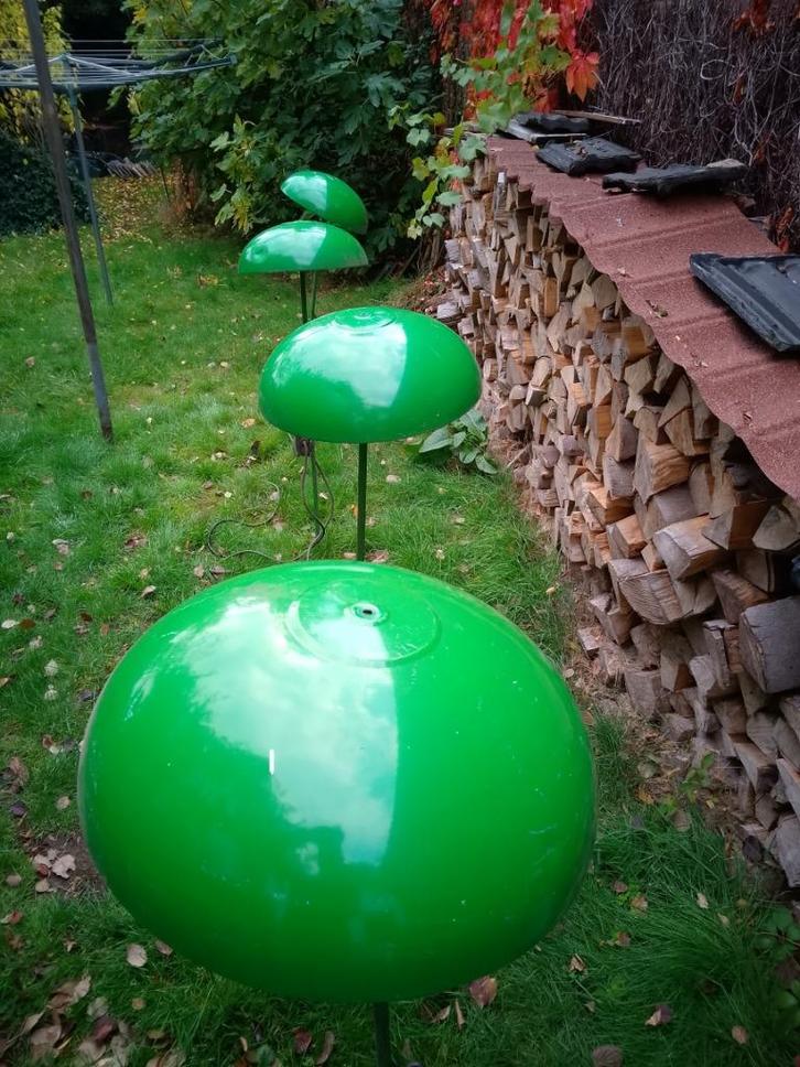 Vintage tuin verlichting, Tuin en Terras, Buitenverlichting, Gebruikt, Staande lamp, IJzer, 50 tot 250 watt, Netvoeding, Ophalen