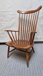 vintage easy chair/retro houten spijlenstoel, Ophalen, Huis en Inrichting
