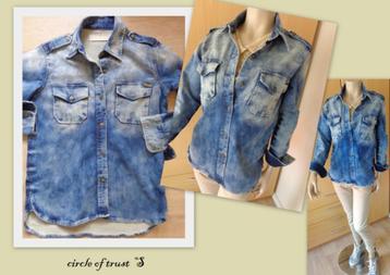 CIRCLE OF TRUST denim blouse maat S beschikbaar voor biedingen