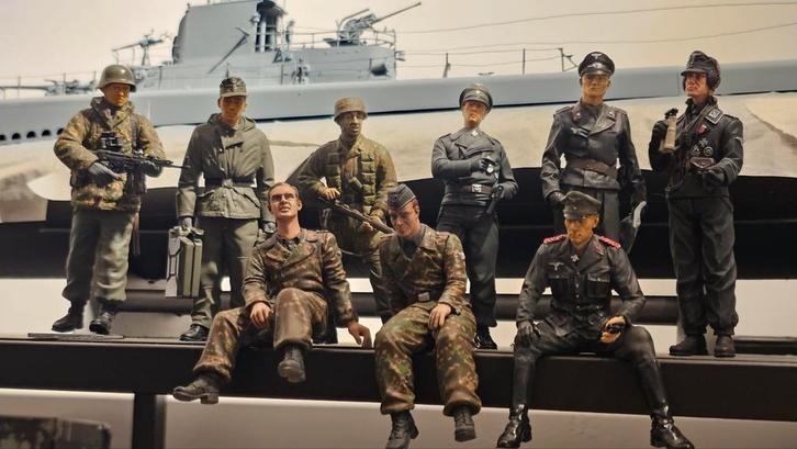 1/16 meerdere figuren, Hobby en Vrije tijd, Modelbouw | Figuren en Diorama's, Zo goed als nieuw, Groter dan 1:35, Ophalen of Verzenden