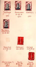 Kortebalk stempels wo Den Oever (Wieringen) Warns (Fr.) (G), Verzenden, Na 1940, Gestempeld