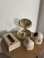 Makio Hasuike Vintage Make up set, Gebruikt, Beige, Ophalen of Verzenden, Met spiegeltje(s)