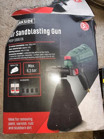 Parkside Zandstraalpistool PDSP 1000 E6 - Nieuwstaat beschikbaar voor biedingen