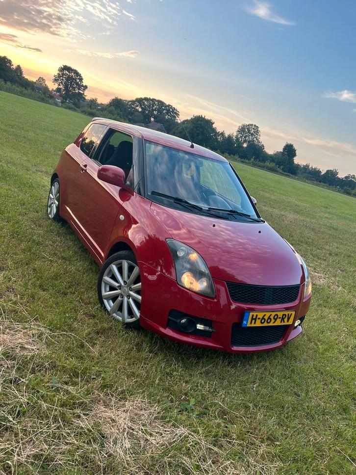 Suzuki Swift 1.6 3D Sport 2007 Rood, Auto's, Suzuki, Particulier, Swift, ABS, Airbags, Airconditioning, Alarm, Android Auto, Apple Carplay