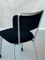 Gispen eettafelstoel vintage design eetkamerstoel zwart, Ophalen, Gebruikt, Vintage, Stof