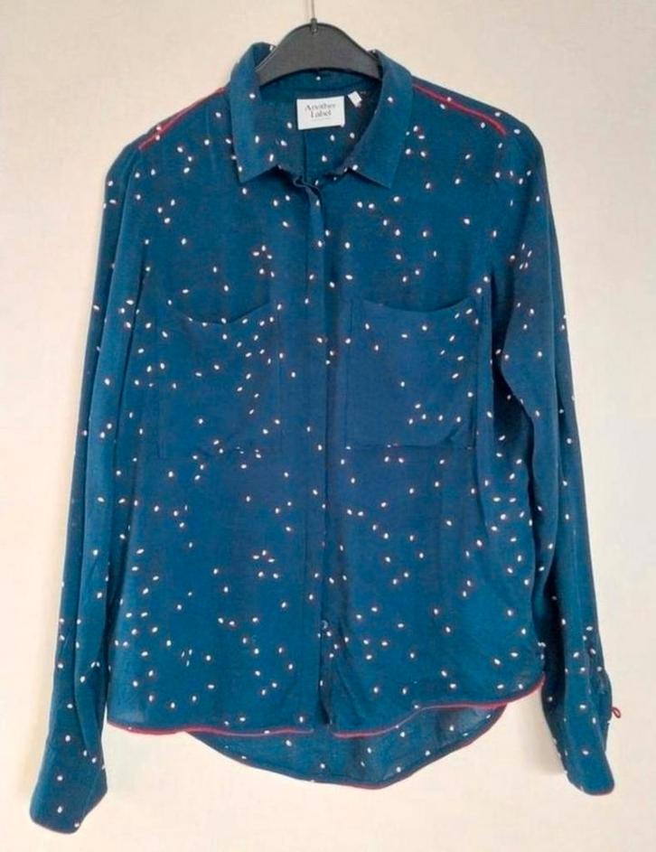 Blouse Another Label maat S, Kleding | Dames, Blouses en Tunieken, Zo goed als nieuw, Maat 38/40 (M), Blauw, Ophalen of Verzenden