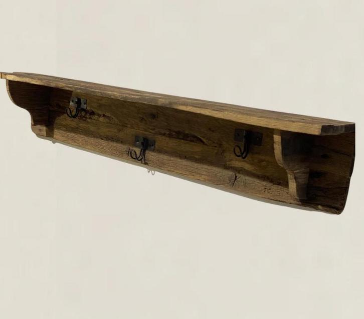 Barnwood Kapstok, Huis en Inrichting, Woonaccessoires | Kapstokken, Zo goed als nieuw, Wandkapstok, Minder dan 100 cm, Hout, Ophalen
