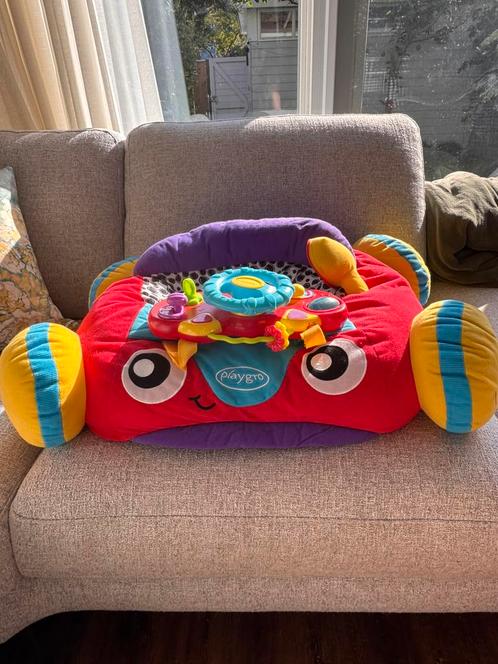 Playgro Pluchen auto met stuurwiel, Kinderen en Baby's, Speelgoed | Babyspeelgoed, Zo goed als nieuw, Ophalen