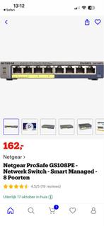 Netgear GS108PE Switch - Zo Goed Als Nieuw, Ophalen of Verzenden, Zo goed als nieuw