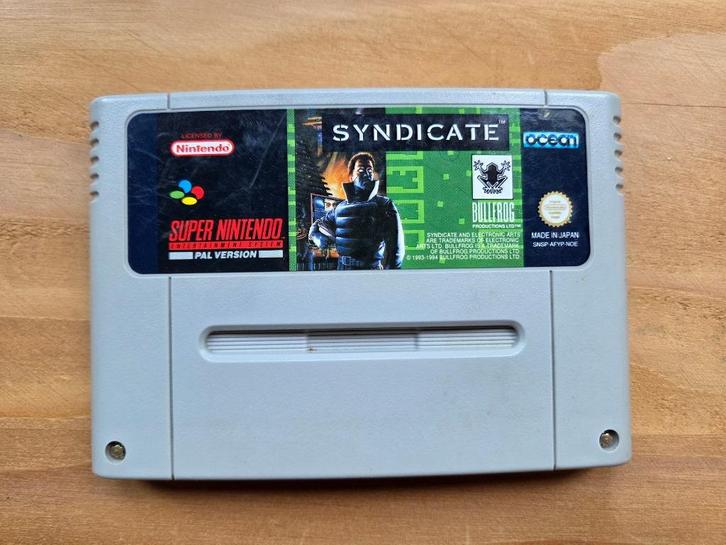 Syndicate, Spelcomputers en Games, Games | Nintendo Super NES, Zo goed als nieuw, Avontuur en Actie, 1 speler, Vanaf 3 jaar, Ophalen of Verzenden