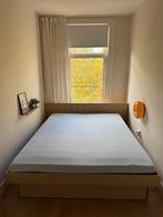 WESTWING eikenhout bed 160x200 - met twee lades, Ophalen, Japandi, Beige, Tweepersoons