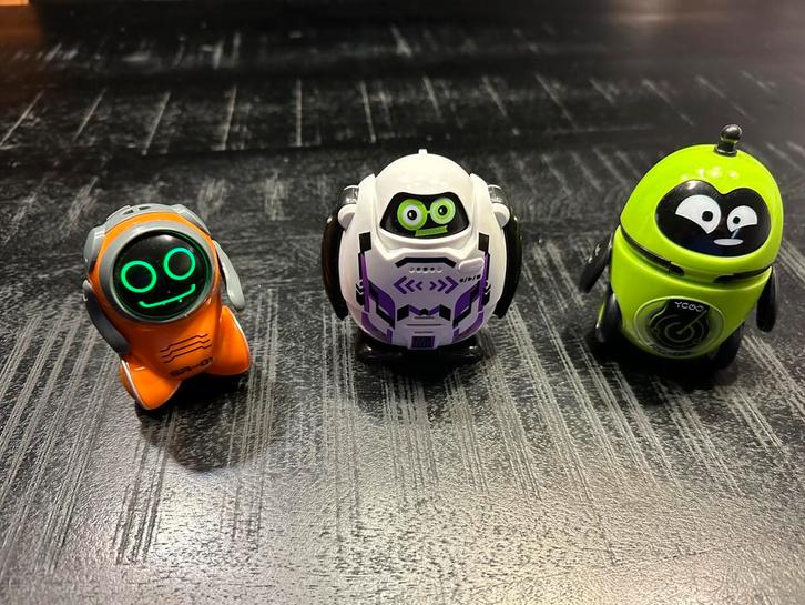 Mini robots 3 stuks, Verzamelen, Speelgoed, Gebruikt, Ophalen of Verzenden