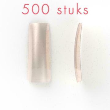 NATURAL nagel tips met breed opzetstuk, 500 stuks beschikbaar voor biedingen