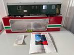 LGB 31690 RhB gepäckwagen, groen spoor G, led verlichting., Hobby en Vrije tijd, Modeltreinen | Overige schalen, Gelijkstroom