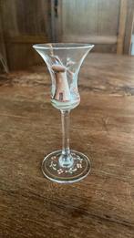 Antiek borrelglaasje met geschilderde molen borrelglas, Ophalen of Verzenden, Zo goed als nieuw, Overige typen