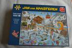Puzzel: De Winterspelen 1000 stukjes Jan van Haasteren, Ophalen of Verzenden, 500 t/m 1500 stukjes, Zo goed als nieuw, Legpuzzel