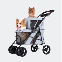 Ibiyaya double decker pet stroller, Dieren en Toebehoren, Honden-accessoires, Nieuw, Ophalen of Verzenden