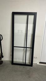 Zwarte industriele deur 83.0 x 201.5 Opdek links, Doe-het-zelf en Verbouw, Deuren en Horren, 80 tot 100 cm, Binnendeur, Ophalen of Verzenden