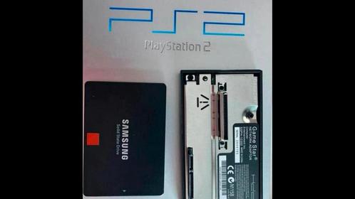 Zelfbouw ps2 ssd met FmcB, met keuze opties, Spelcomputers en Games, Spelcomputers | Sony PlayStation 2, Gebruikt, Phat, Zilver